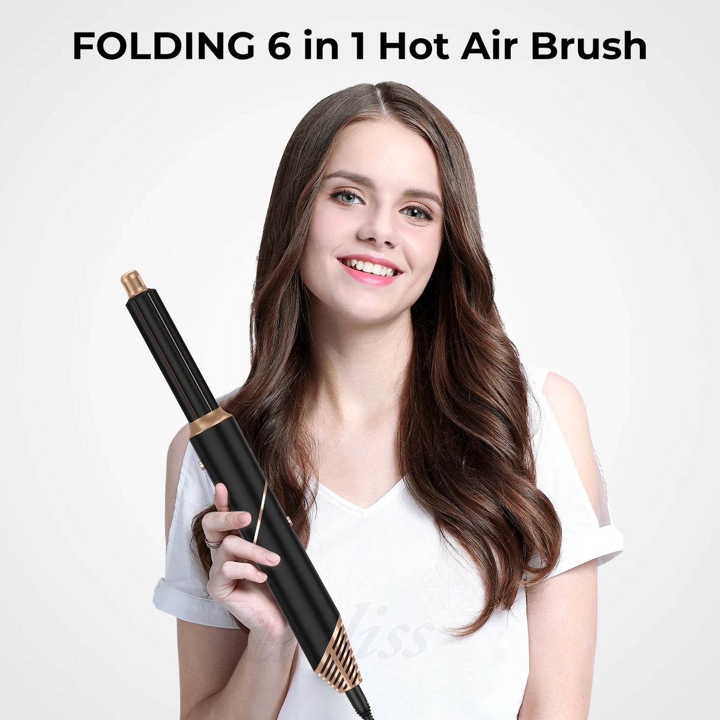 Moldeador 6 en 1 Air Styler: Secador, Voluminizador y Rizador