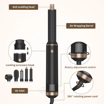 UKLISS - Cepillo Secador y Moldeador 5 en 1